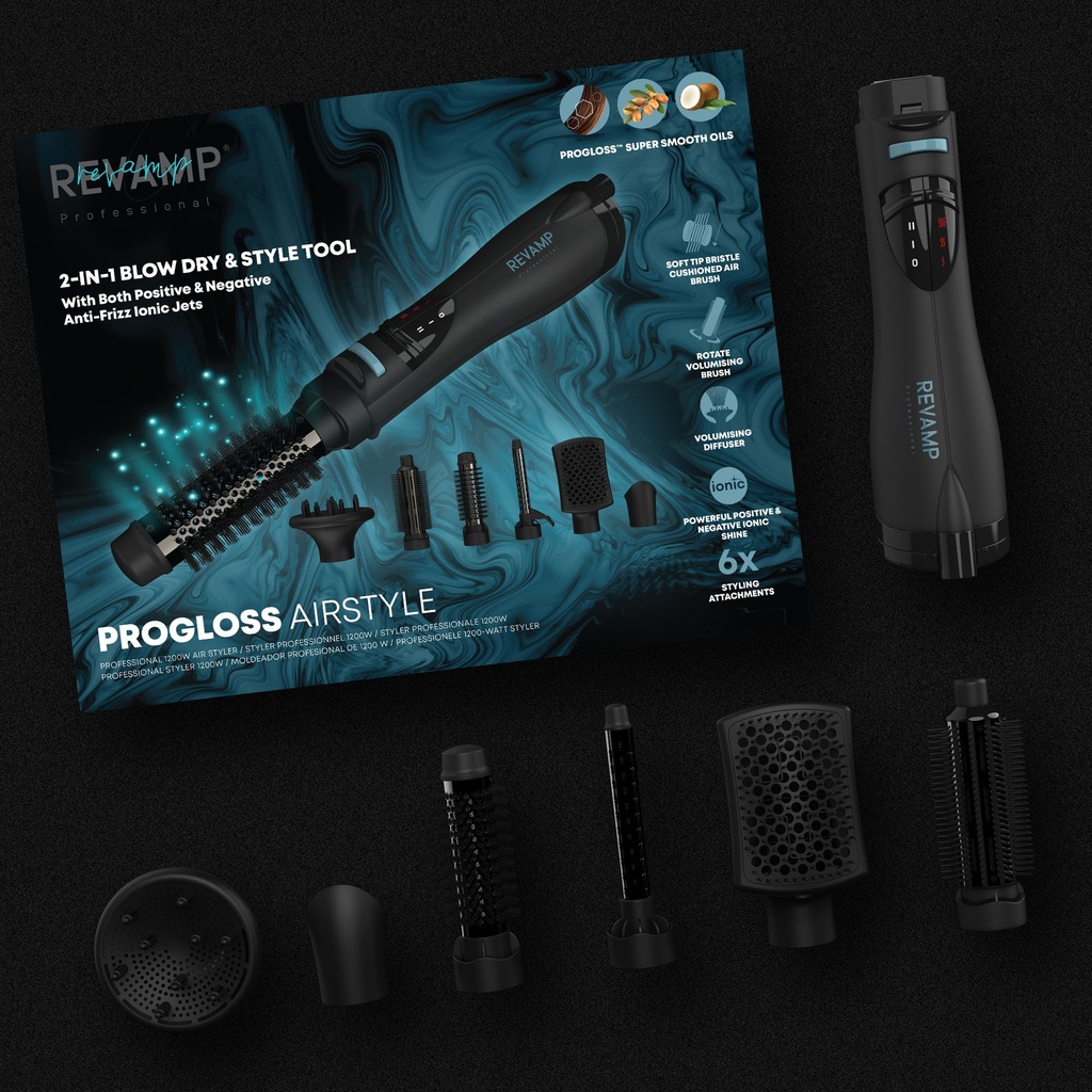 PROGLOSS AIRSTYLE 1200W AIR STYLER 6-in-1