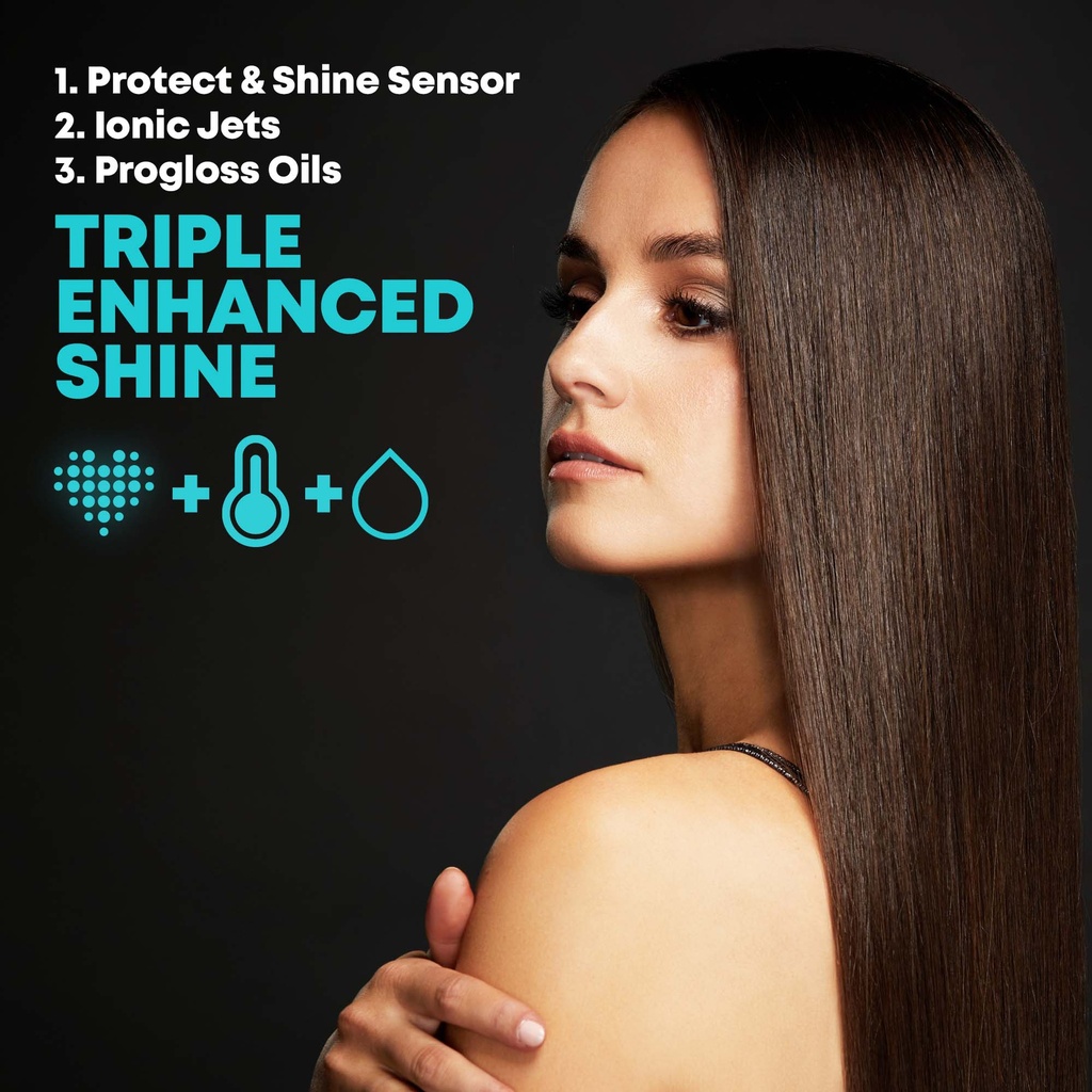 PROGLOSS HYDRO SHIELD X SHINE  CERAMIC STRAIGHTENER WITH SMART SENSOR