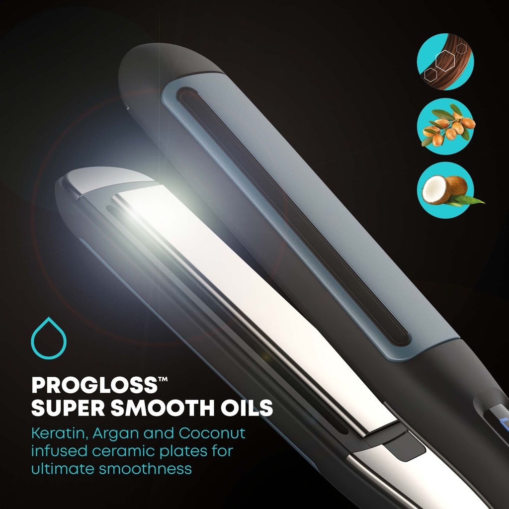 PROGLOSS HYDRO SHIELD X SHINE  CERAMIC STRAIGHTENER WITH SMART SENSOR