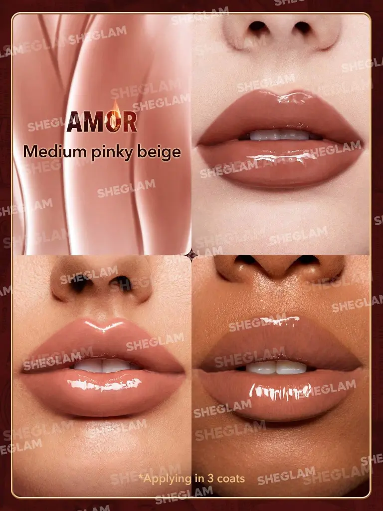 6971053498127 SHEGLAM Ember Rose Immortal Love Nourishing Lip Gloss-Amor1.webp