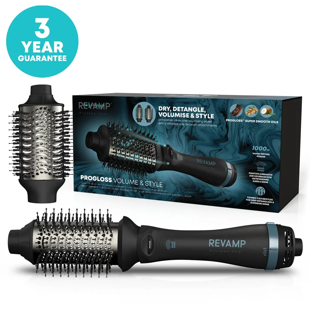 PROGLOSS VOLUME & STYLE 1000W HOT BRUSH STYLER 