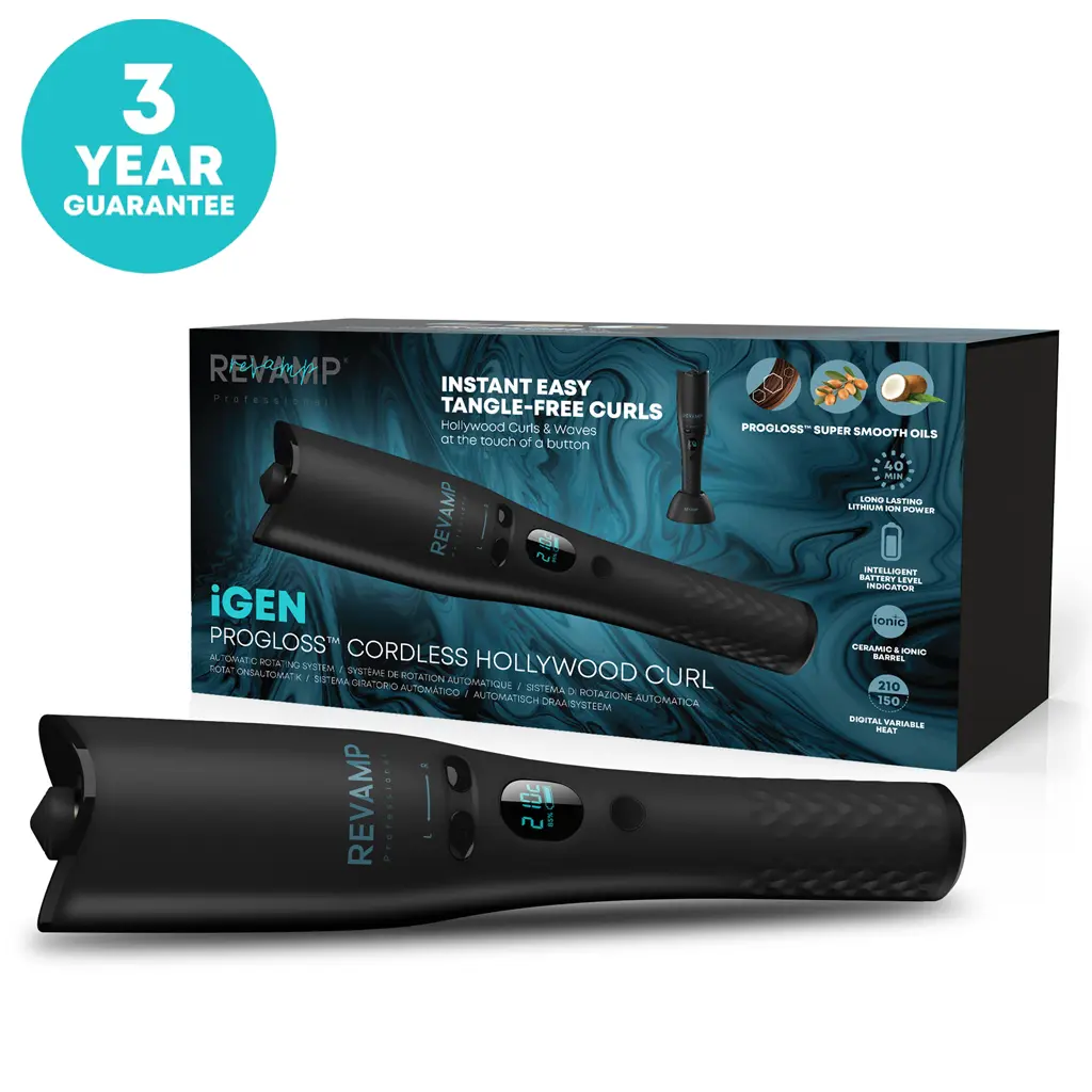 iGEN PROGLOSS™ CORDLESS HOLLYWOOD Auto CURLS 