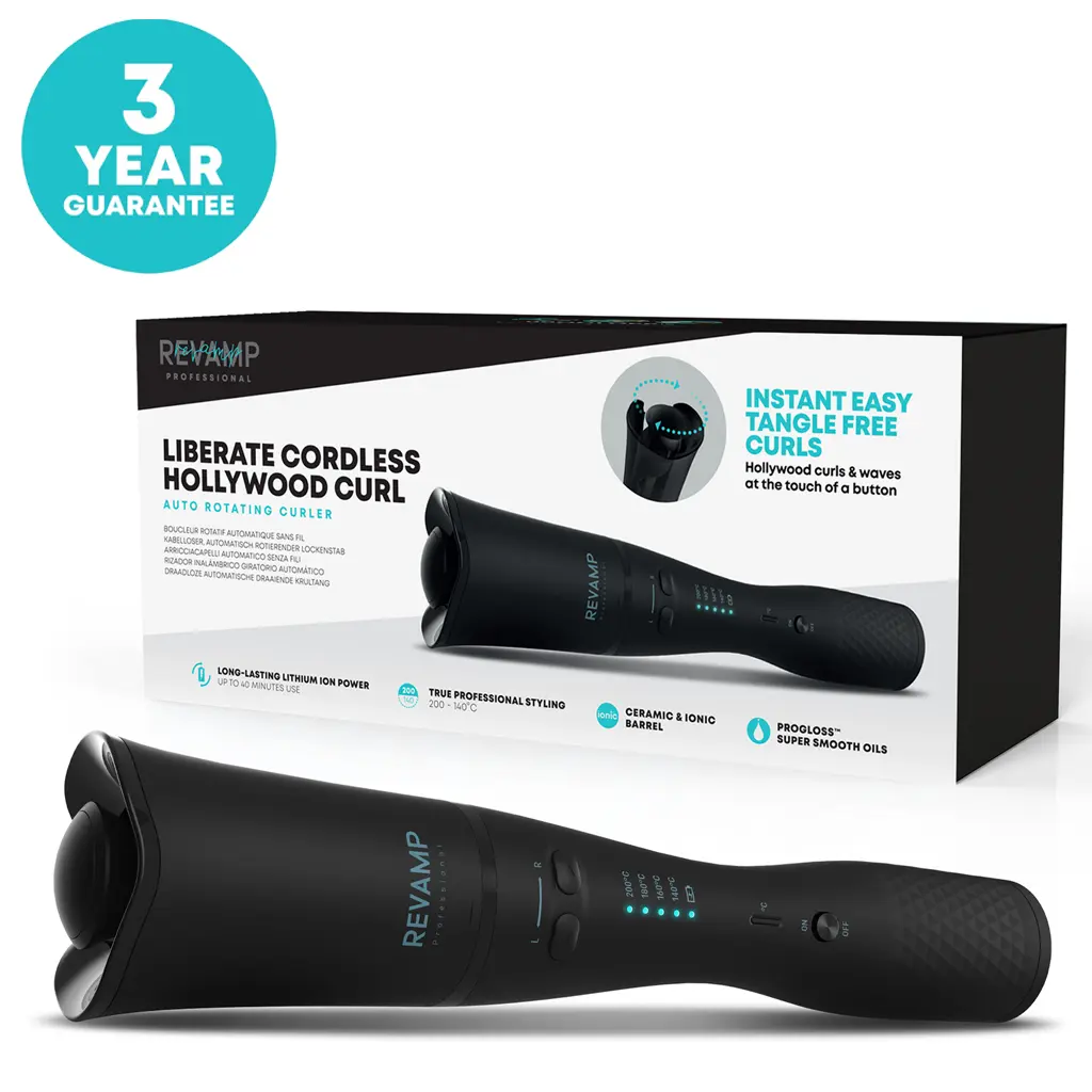 Revamp Progloss Leberate Cordless Auto Curler 