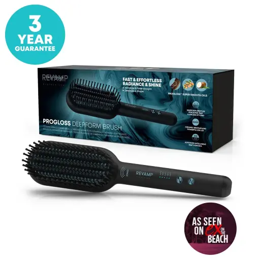 [BR-2000-GB] PROGLOSS DEEPFORM HOT CERAMIC STRAIGHTENING BRUSH 