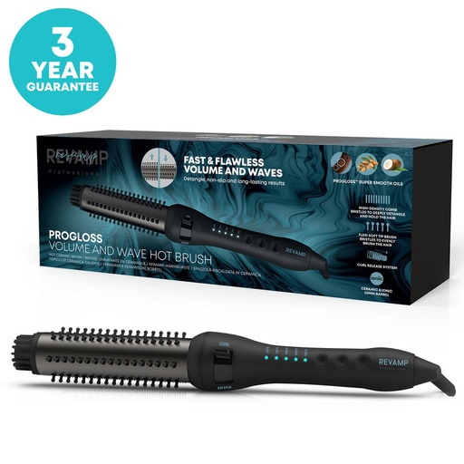 [BR-1350-GB] PROGLOSS VOLUME & WAVE HOT CERAMIC BRUSH
