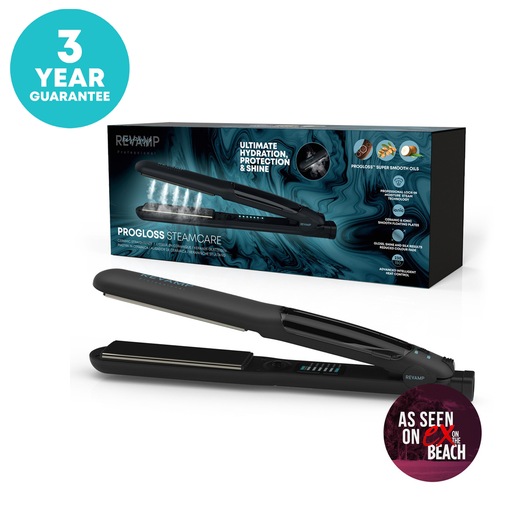 [ST-1600-GB] Revamp Progloss Steamcare Hair Straightener
